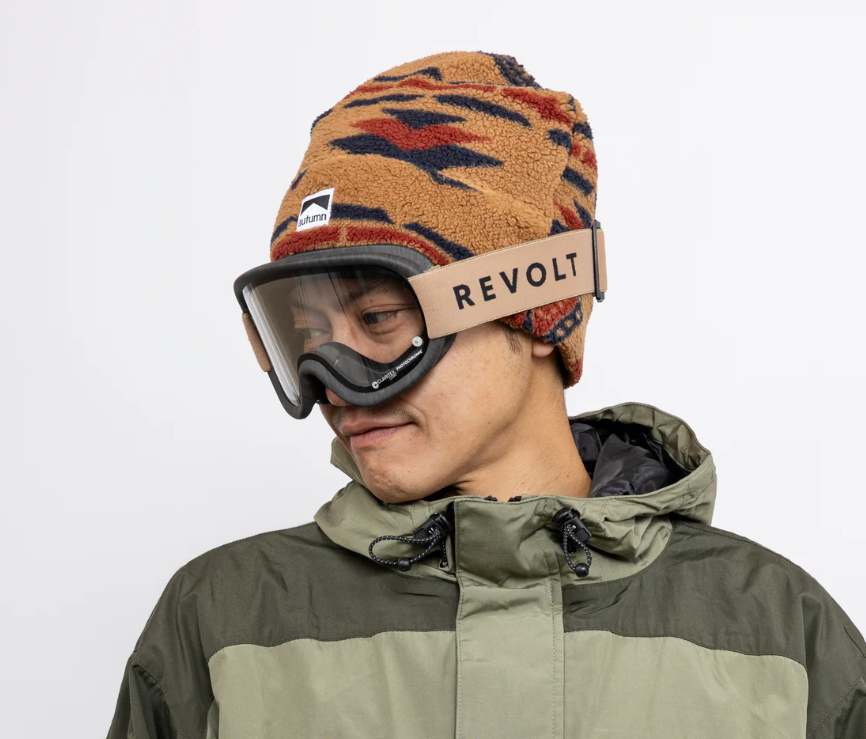 【REVOLT GOGGLE】SUPER LIGHT FRAME Mat Black Wood Clear / Clear PHO (17%-84%)