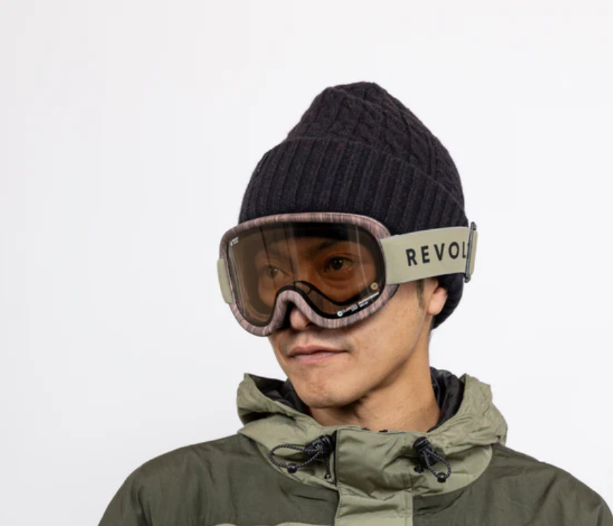 【REVOLT GOGGLE】SUPER LIGHT FRAME Pink Baum Brown Mirror / Clear PHO (15%-40%)