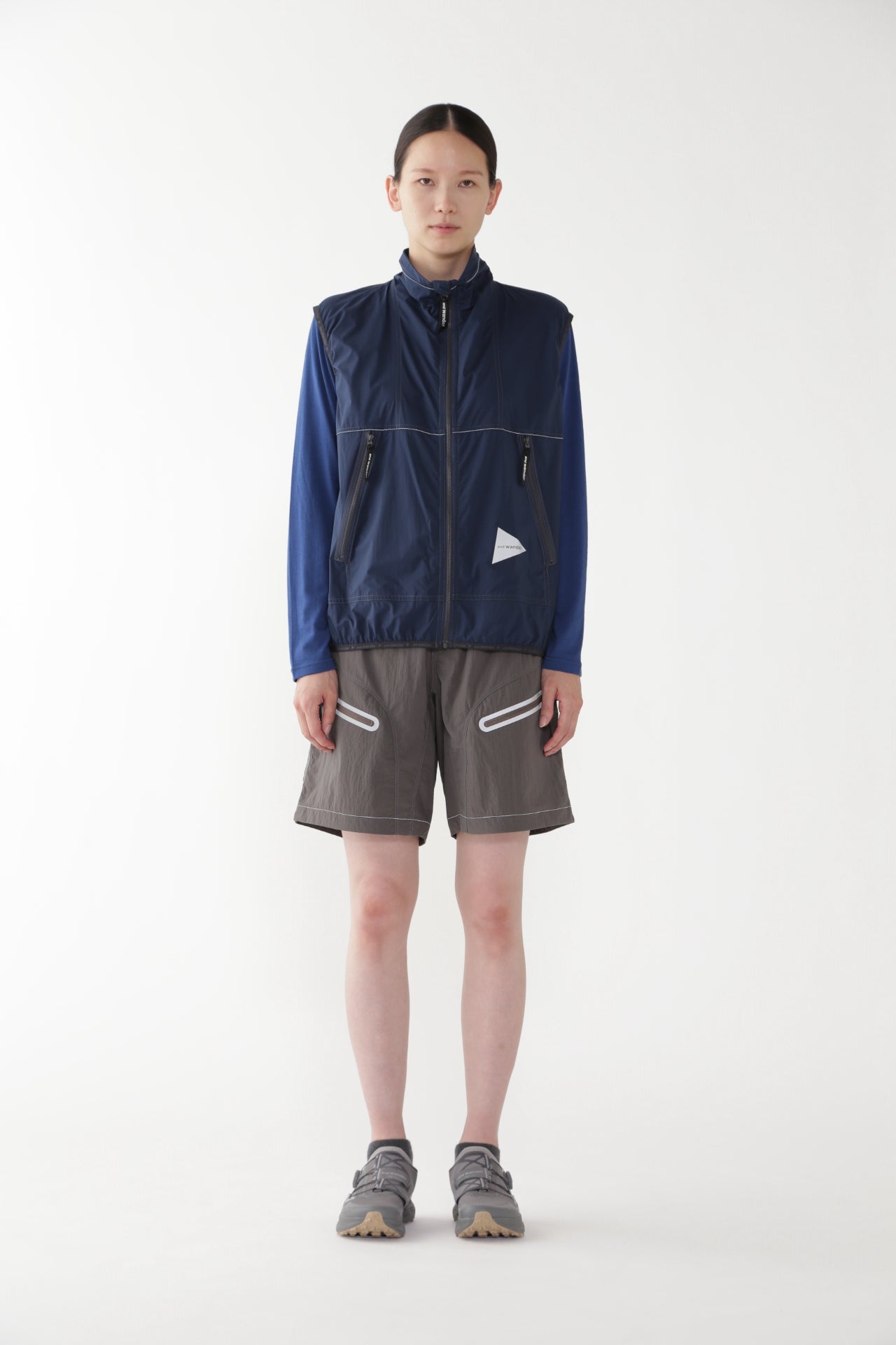 【and wander】PERTEX wind vest (5745121016)