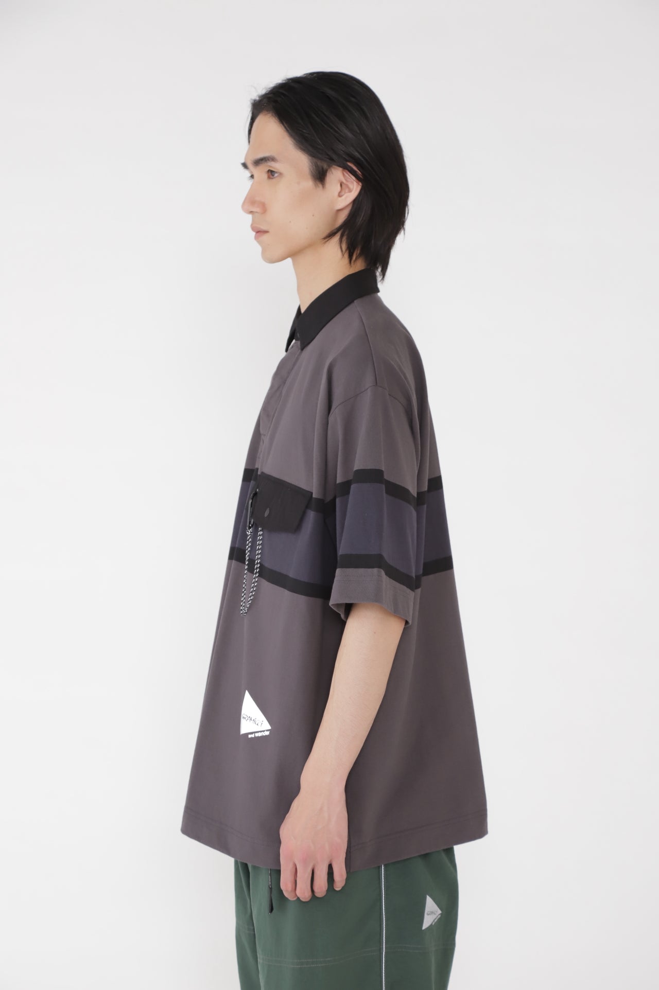 【and wander】GRAMICCI × and wander tech rugby shirt(5745184518)