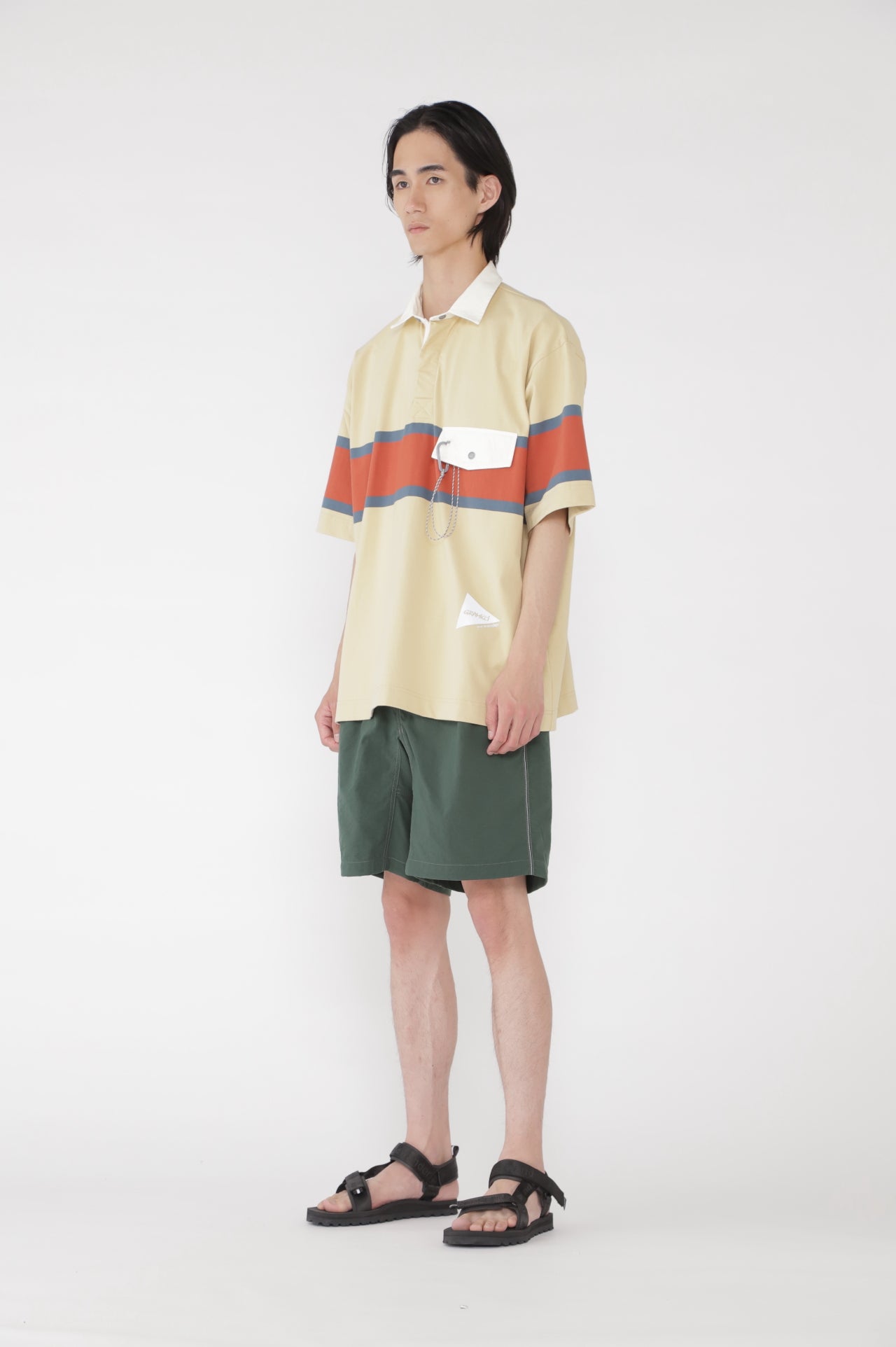 【and wander】GRAMICCI × and wander tech rugby shirt(5745184518)