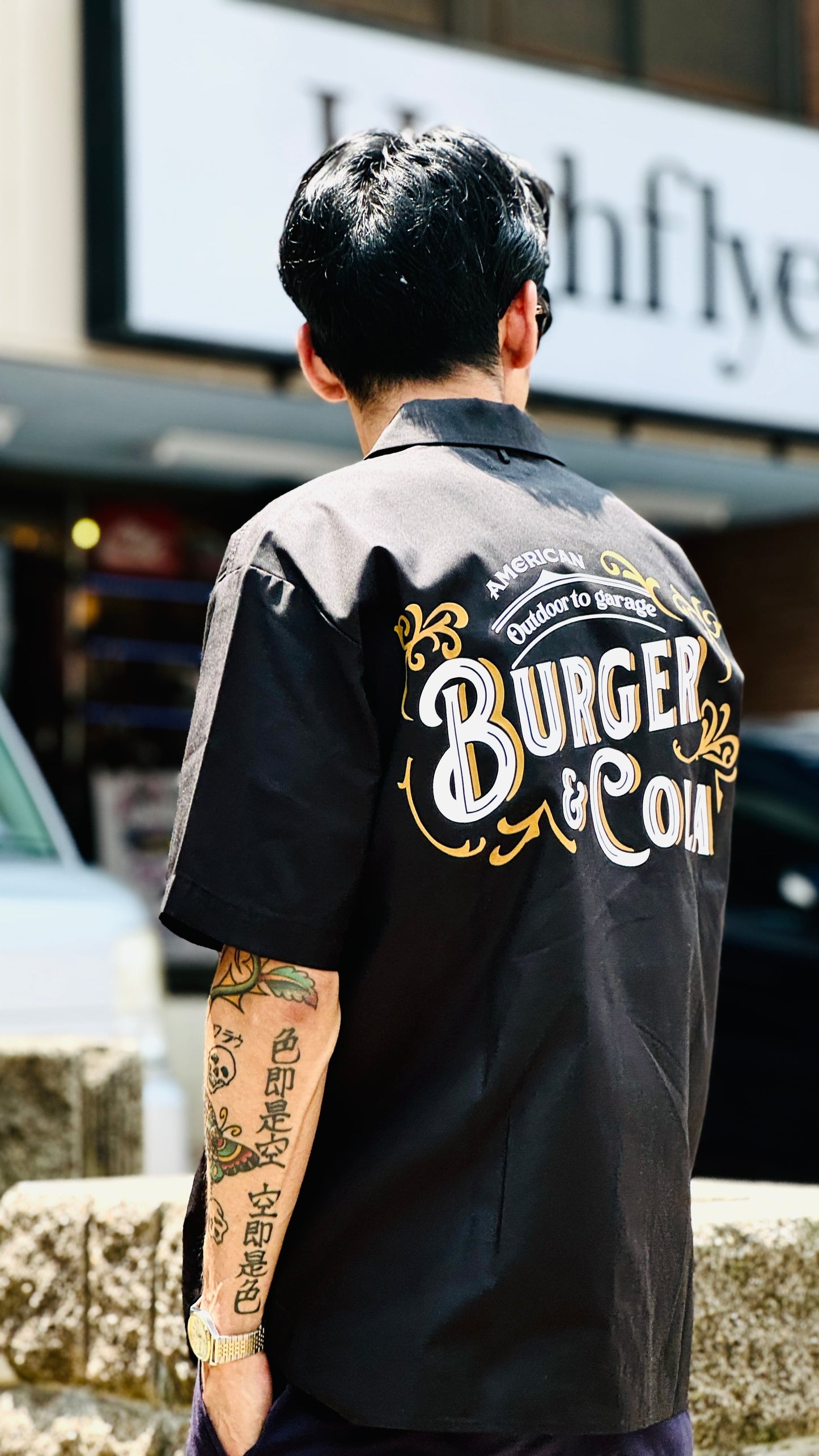 【BURGER&COLA】CAMP COLLAR SHIRT