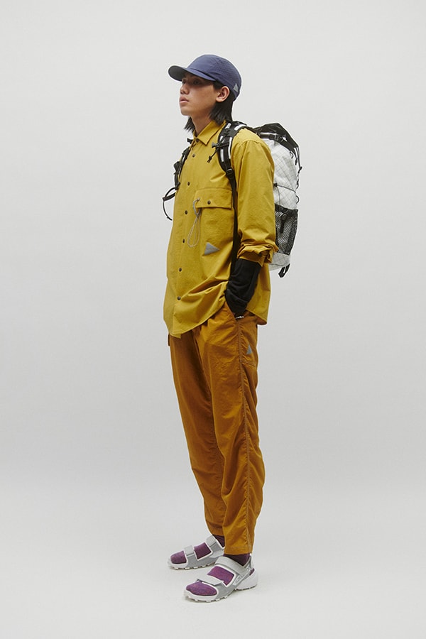 【and wander】dry breathable LS shirt