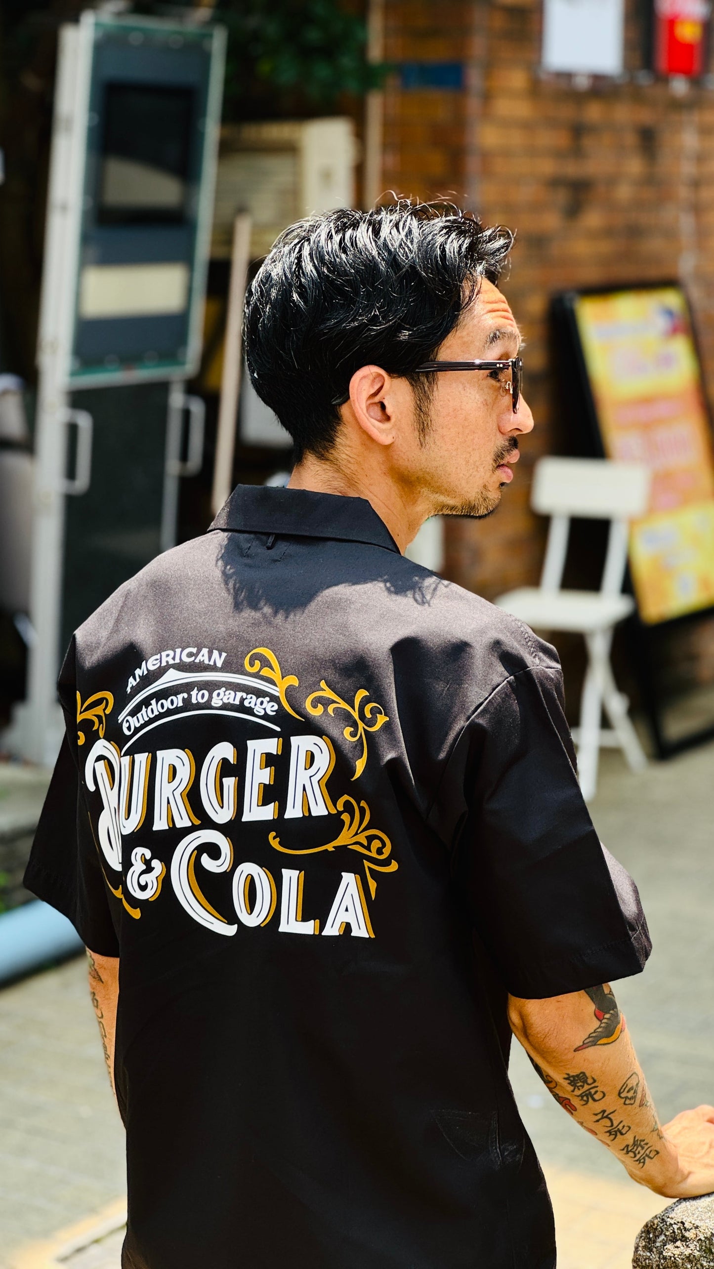 【BURGER&COLA】CAMP COLLAR SHIRT