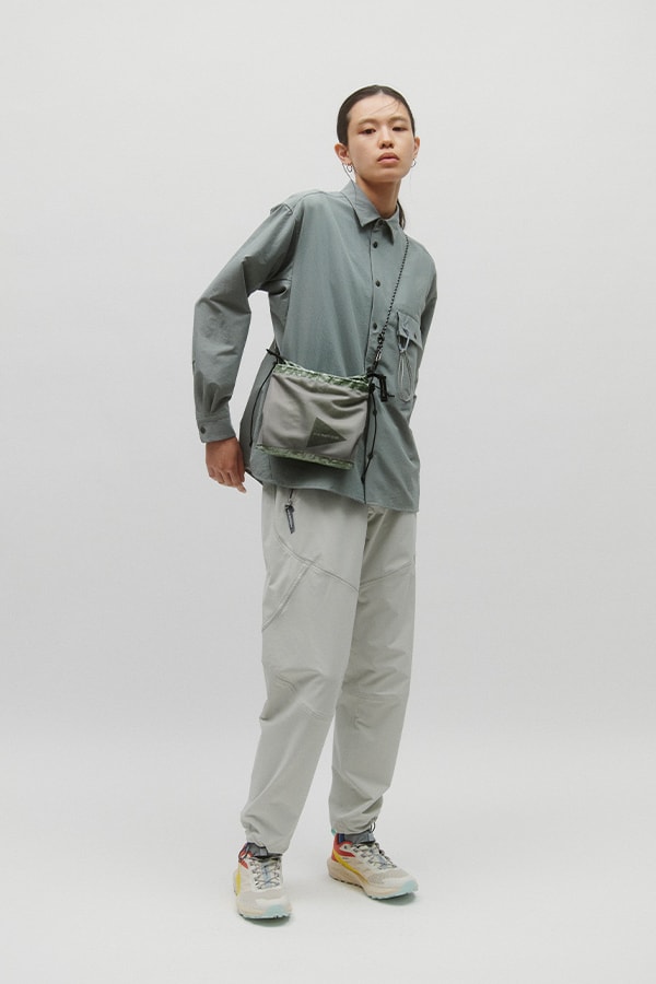 【and wander】dry breathable LS shirt
