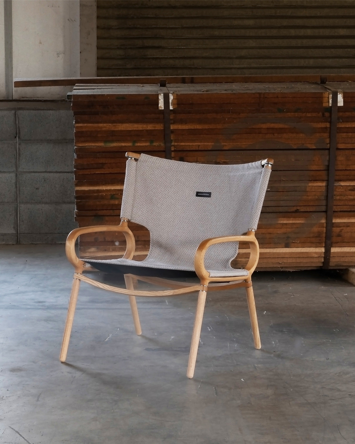 【IKIKI】Grand Chair "Middle High" Oak Fabric グランドチェア"ミドルハイ" オーク ファブリック