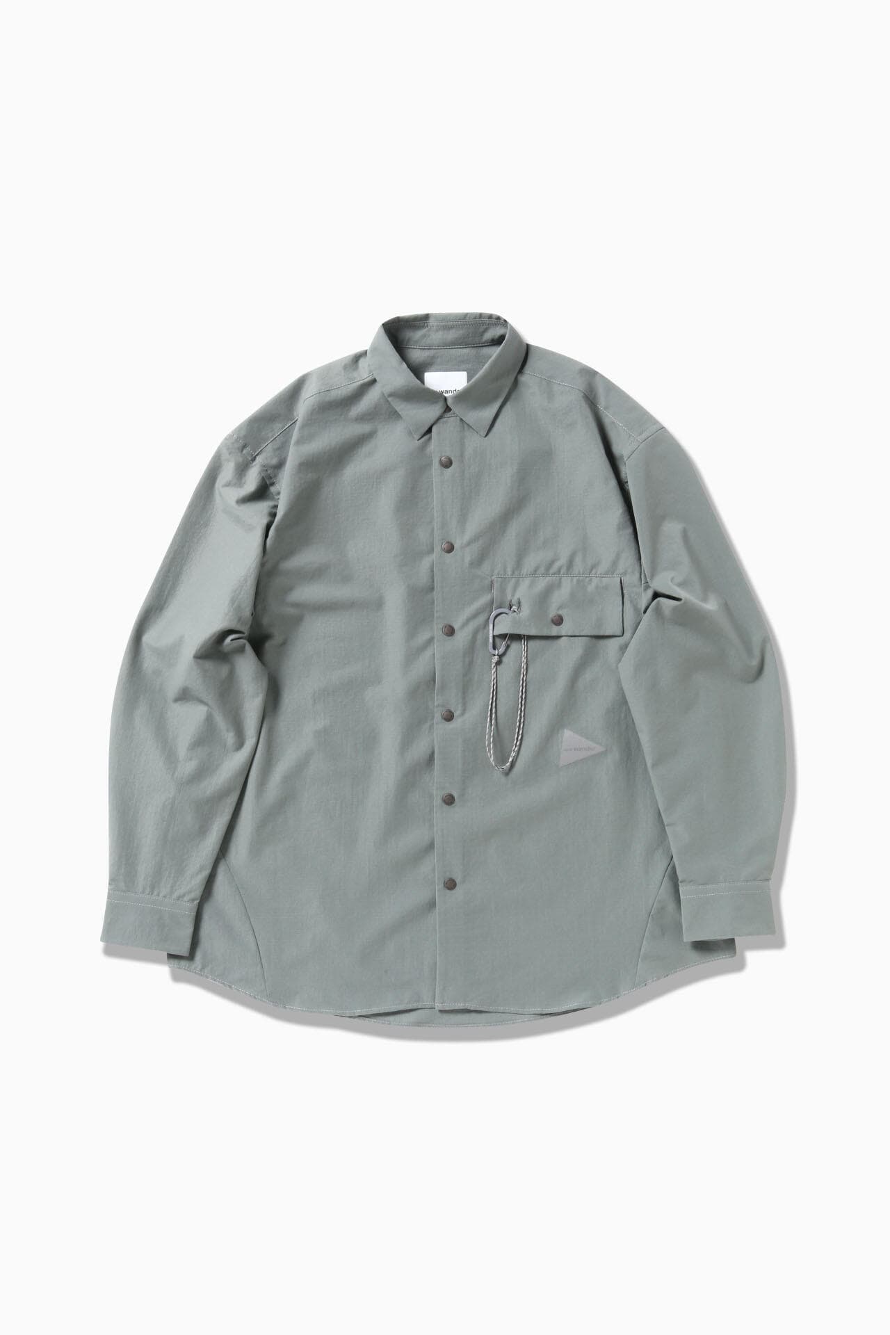 【and wander】dry breathable LS shirt