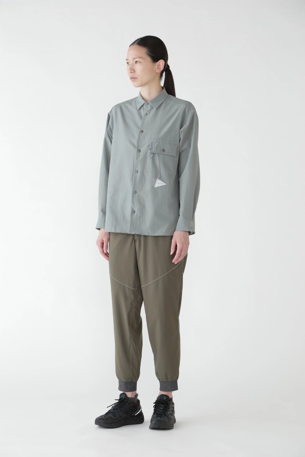 【and wander】dry breathable LS shirt