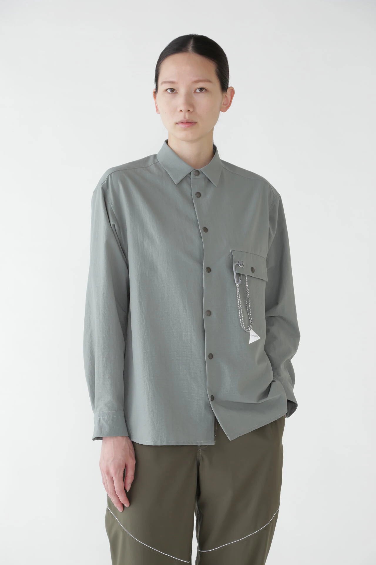 【and wander】dry breathable LS shirt