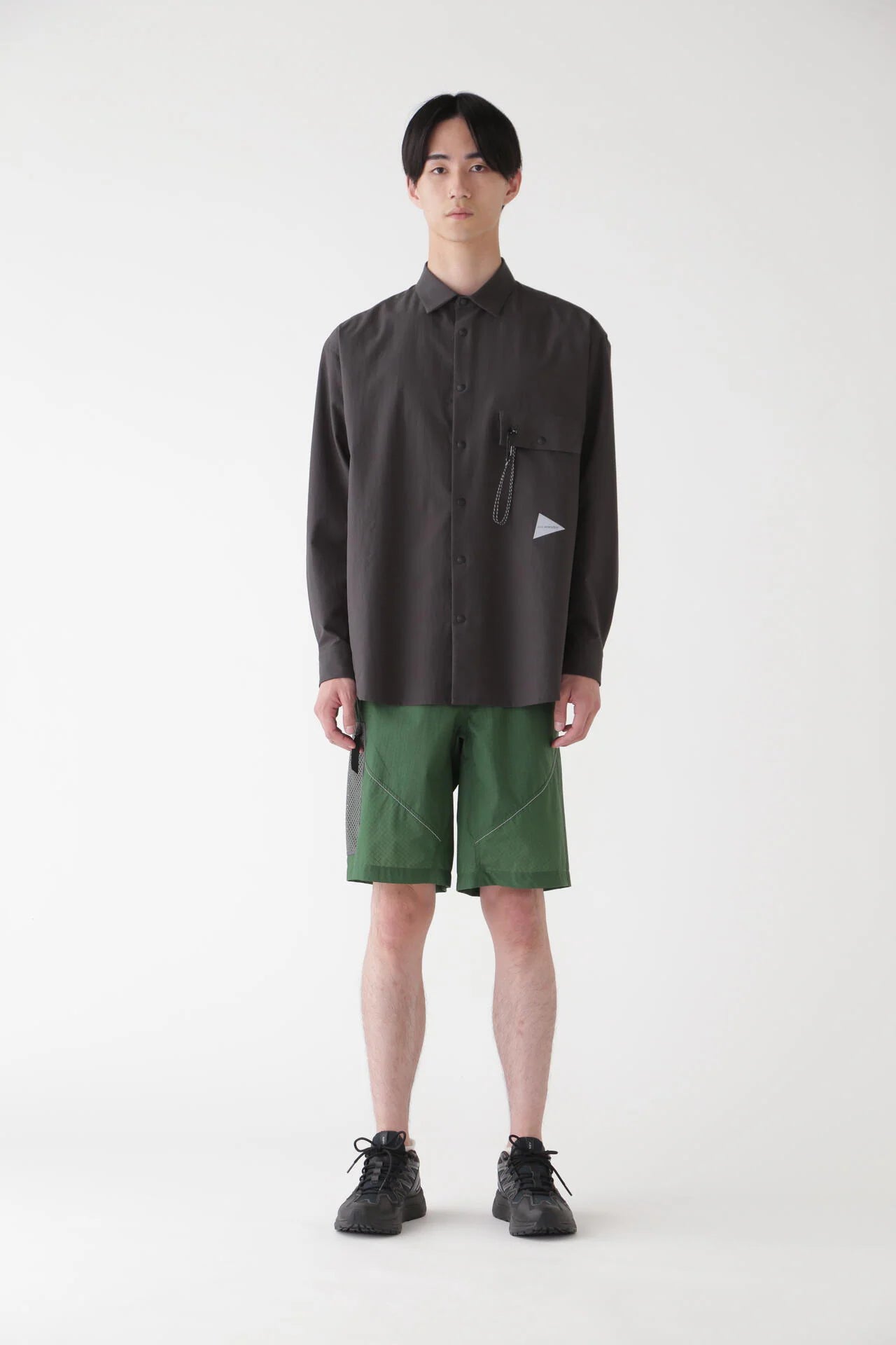 【and wander】dry breathable LS shirt