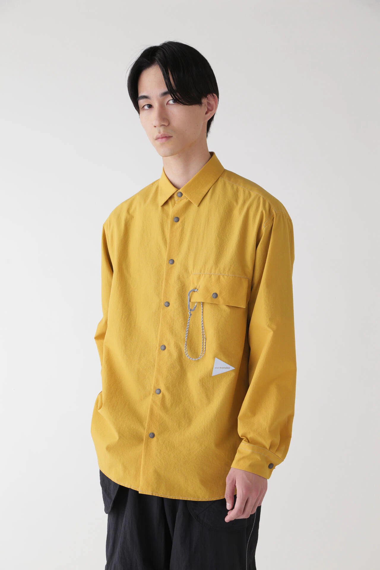 【and wander】dry breathable LS shirt