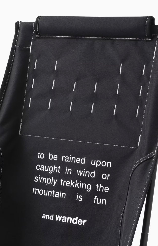 【and wander】Helinox × and wander folding chair two