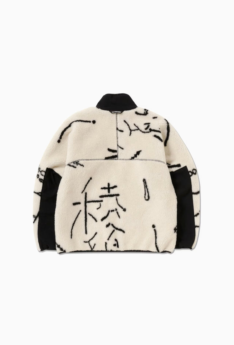 【and wander】Daijiro OHARA map key boa jacket