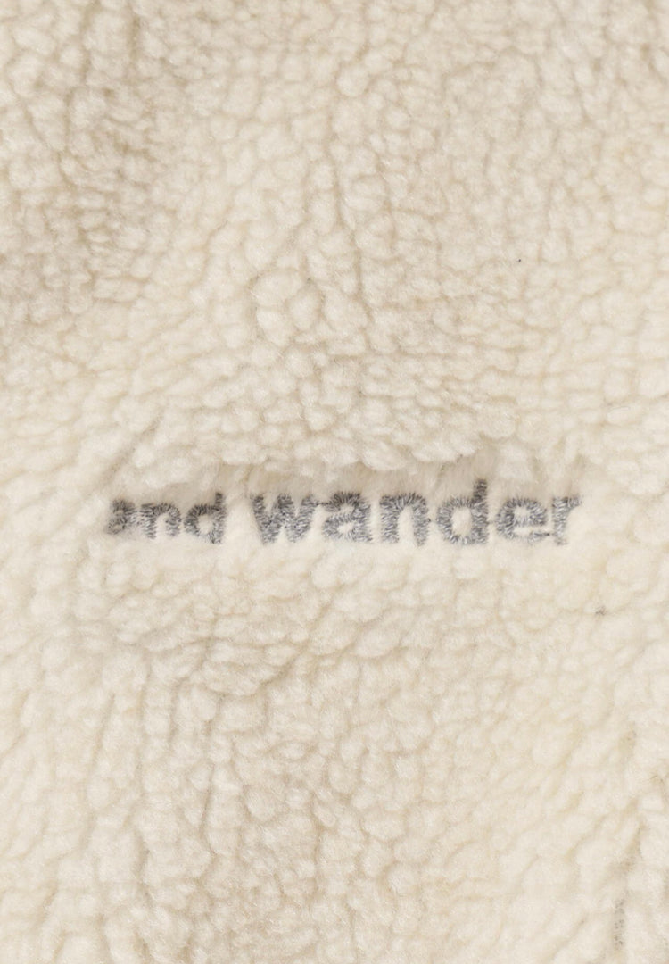 【and wander】Daijiro OHARA map key boa jacket
