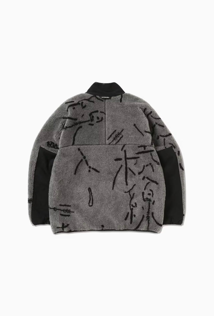 【and wander】Daijiro OHARA map key boa jacket