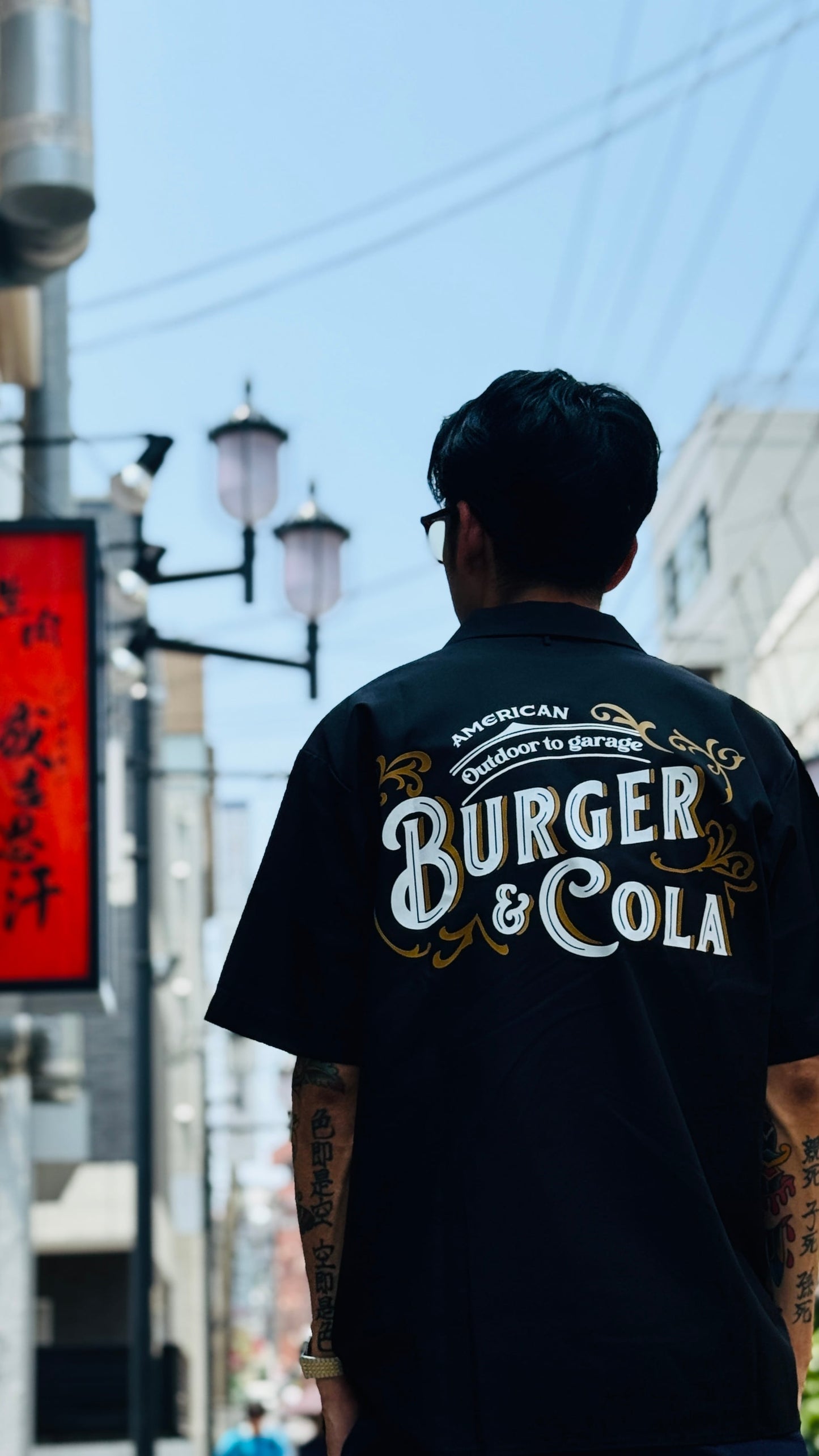 【BURGER&COLA】CAMP COLLAR SHIRT