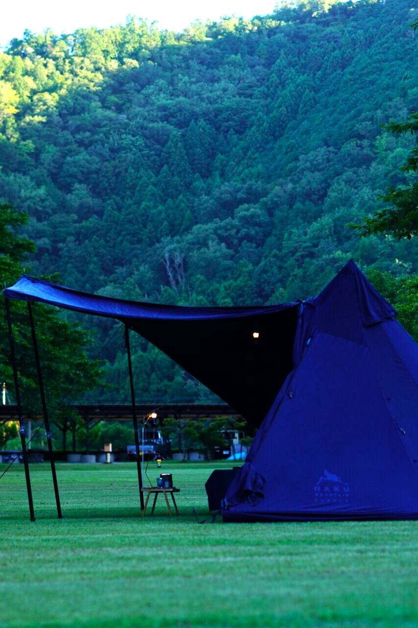【GUNJYO】Blue Veil INDIGO FLOORLESS SHELTER (HKM504)