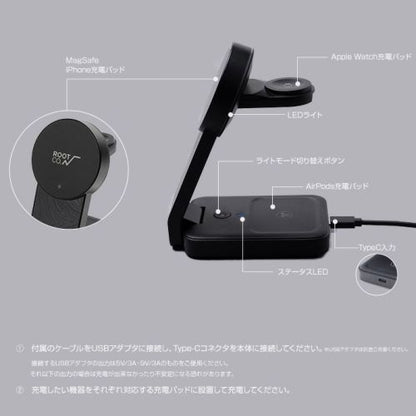 【ROOT.CO】PLAY EZ Fold - 3 in 1 Mag Safe Charging Station