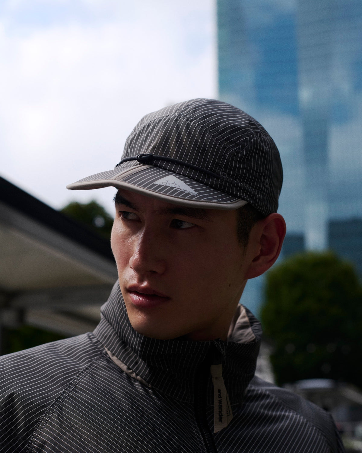 【and wander】 Brompton × reflective rip cap