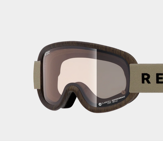 【REVOLT GOGGLE】SUPER LIGHT FRAME Green Timber Brown Mirror / Clear PHO (15%-40%)