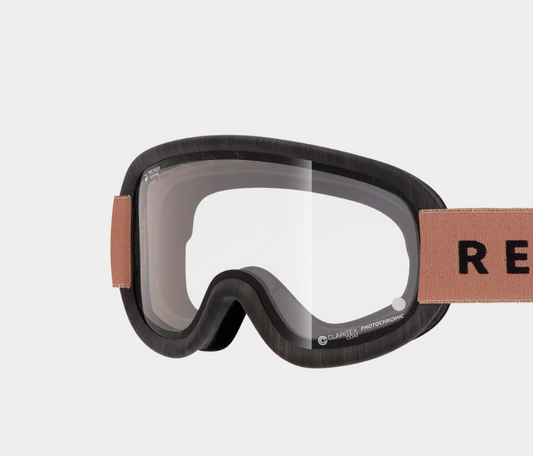 【REVOLT GOGGLE】SUPER LIGHT FRAME Mat Black Wood Clear / Clear PHO (17%-84%)