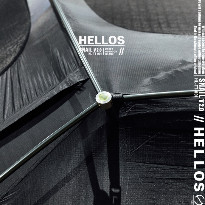 人気商品販売中 HELLOS ヘロス Snail Shelter Charcoal Green 【公式通販】