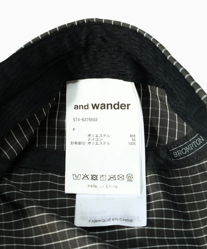 【and wander】 Brompton × reflective rip cap