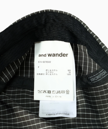 【and wander】 Brompton × reflective rip cap