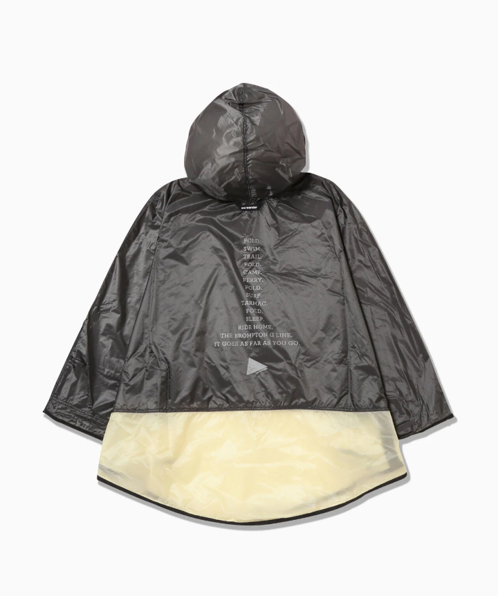 【and wander】 Brompton × sil poncho