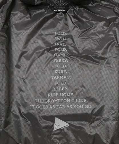 【and wander】 Brompton × sil poncho