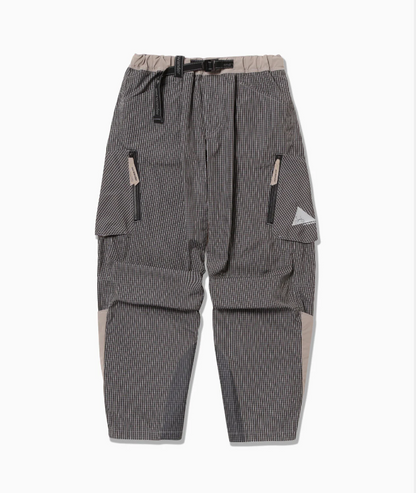 【and wander】 Brompton × reflective rip pants
