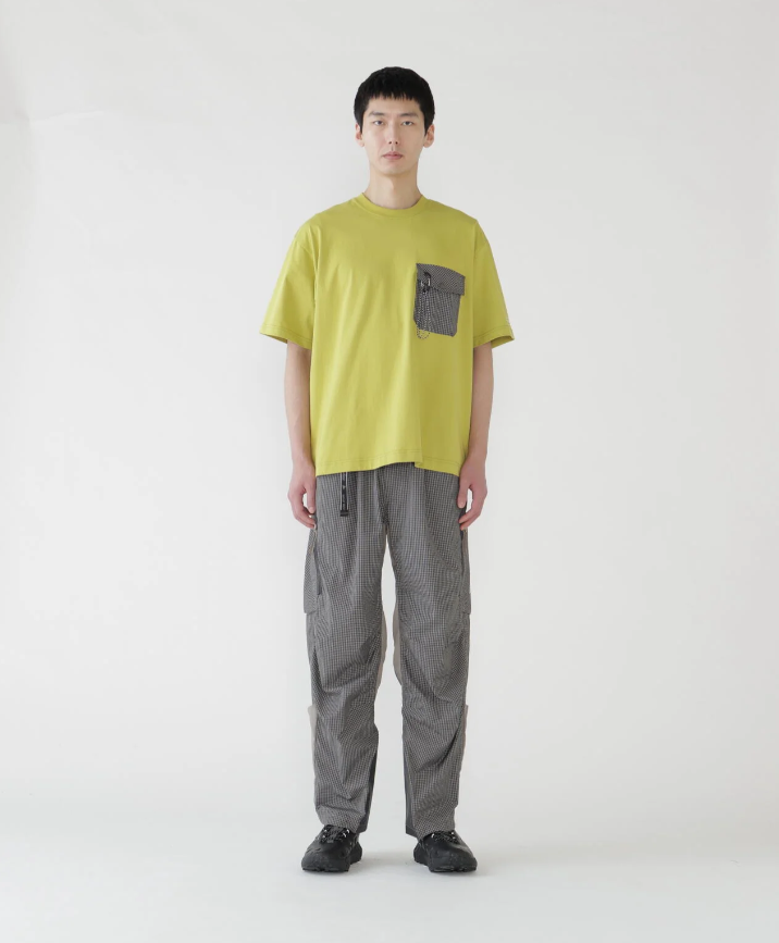 【and wander】 Brompton × reflective rip pants