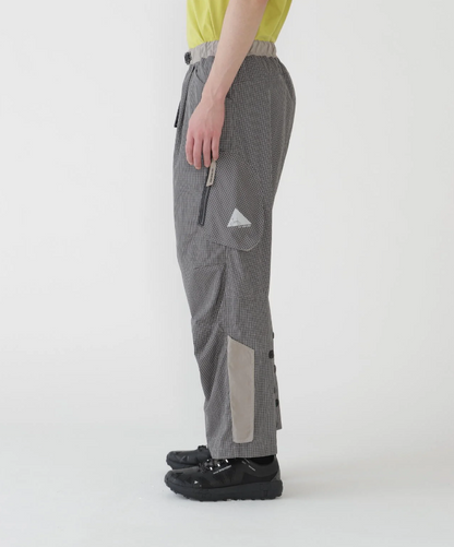 【and wander】 Brompton × reflective rip pants