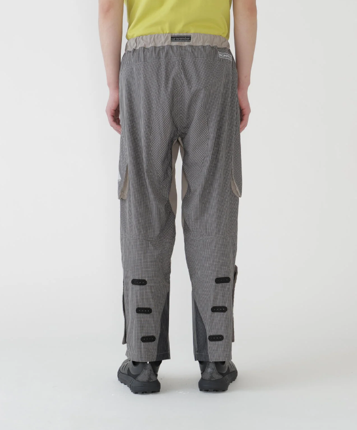 【and wander】 Brompton × reflective rip pants