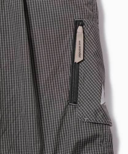 【and wander】 Brompton × reflective rip pants