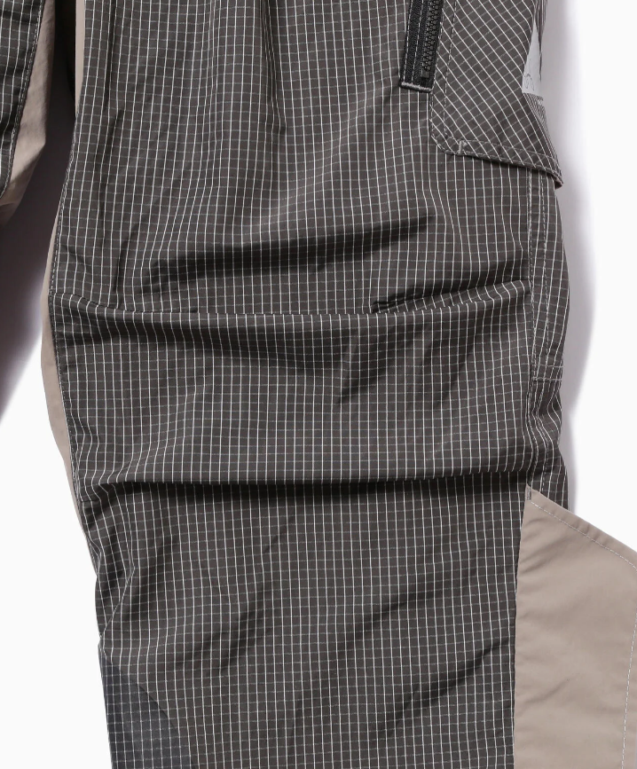 【and wander】 Brompton × reflective rip pants