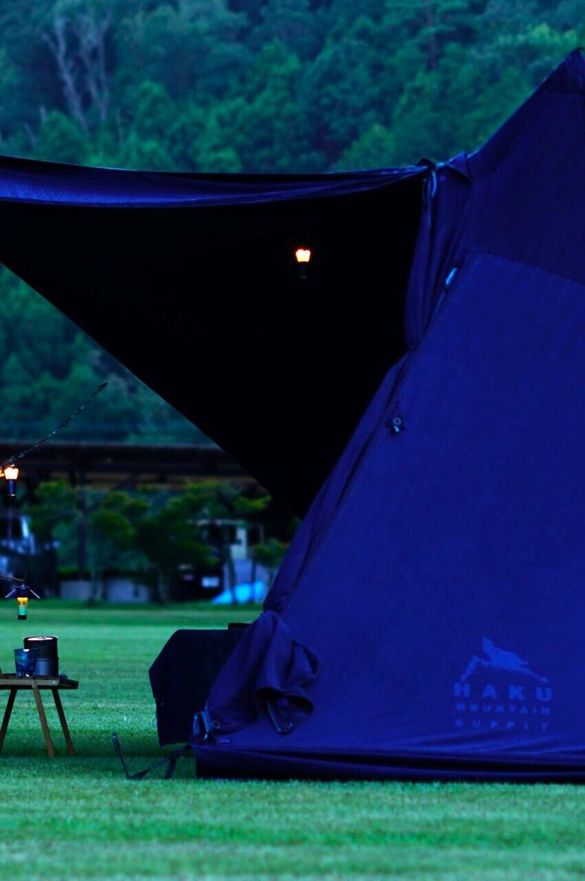 【GUNJYO】Blue Veil INDIGO FLOORLESS SHELTER (HKM504)