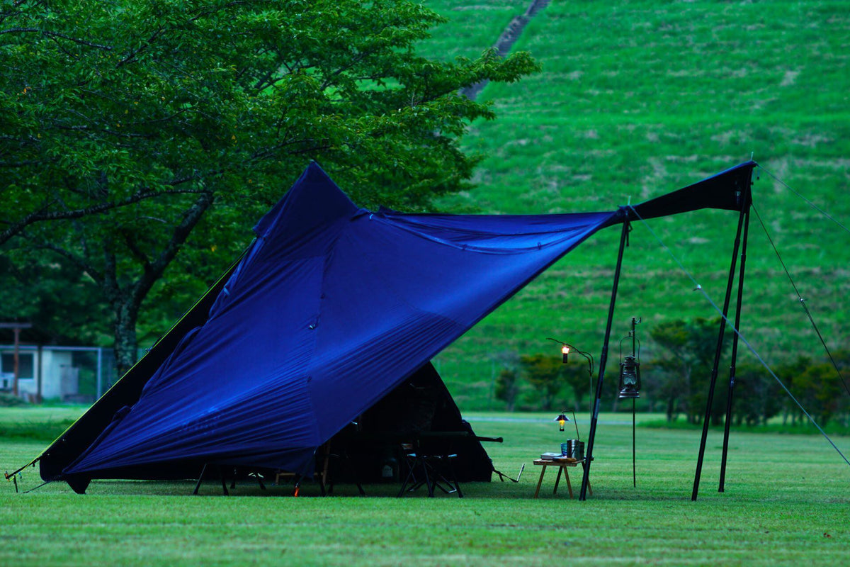 【GUNJYO】Blue Veil INDIGO FLOORLESS SHELTER (HKM504)