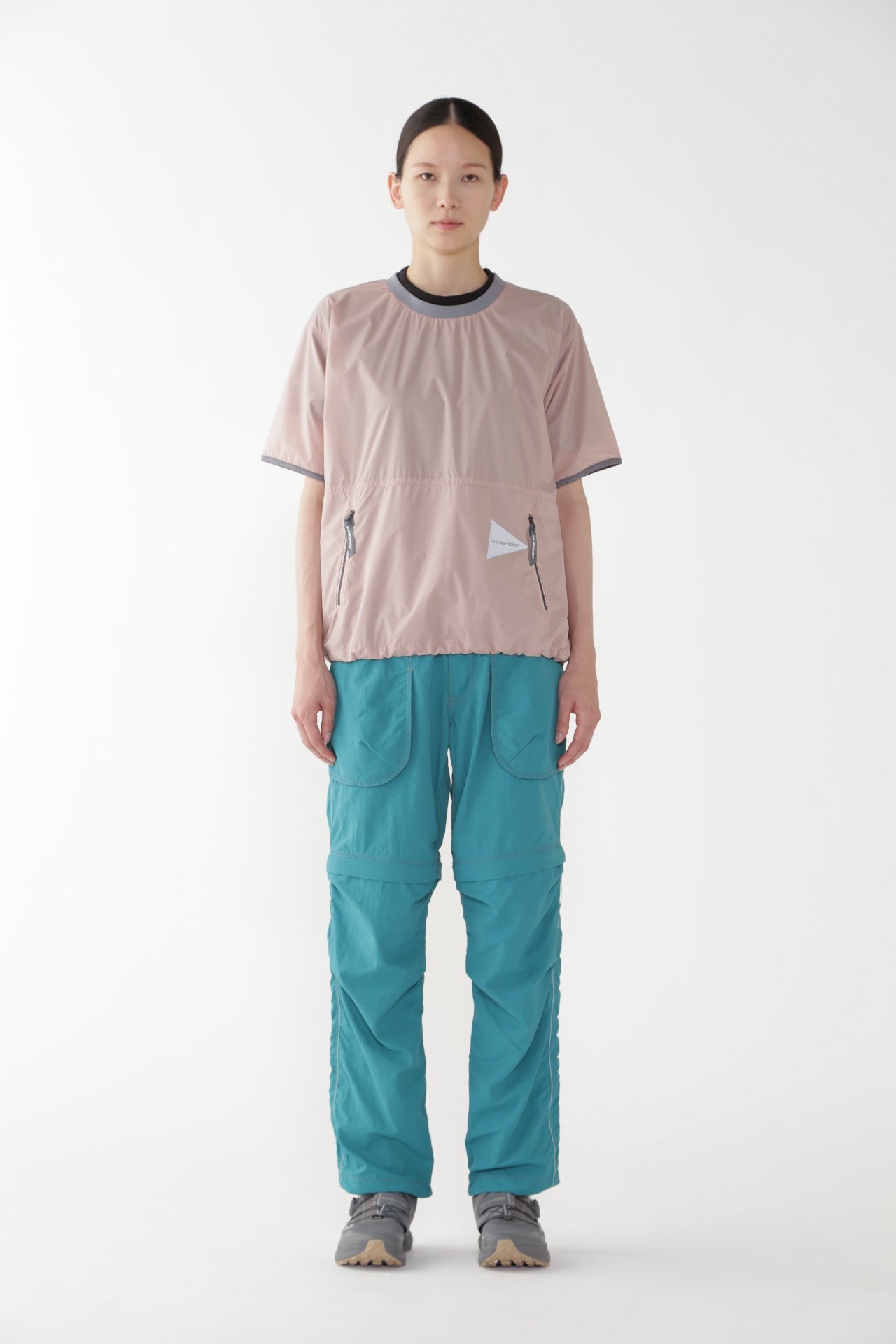 【and wander】PERTEX wind T (5745121017)
