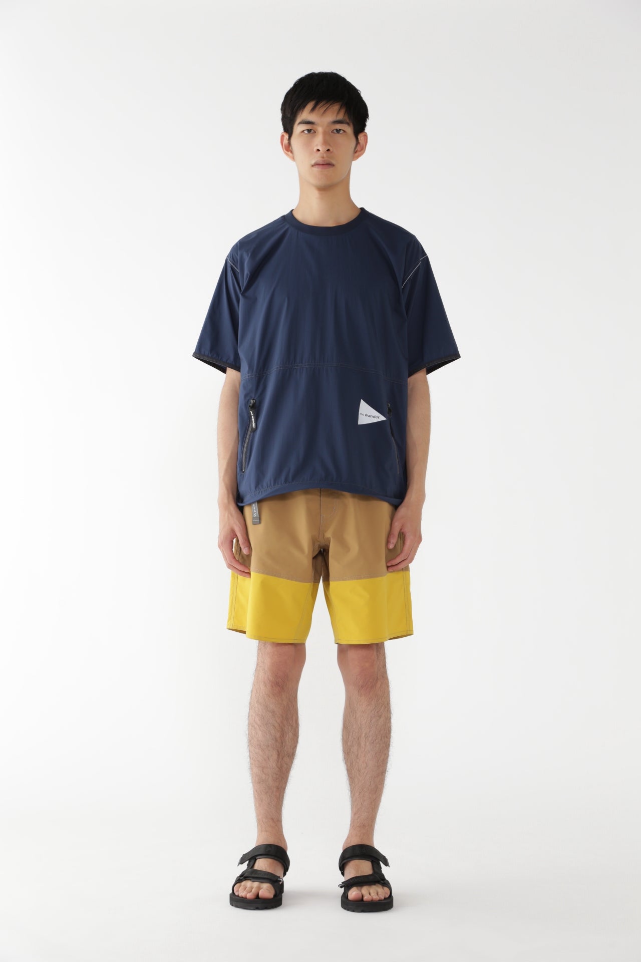 【and wander】PERTEX wind T (5745121017)