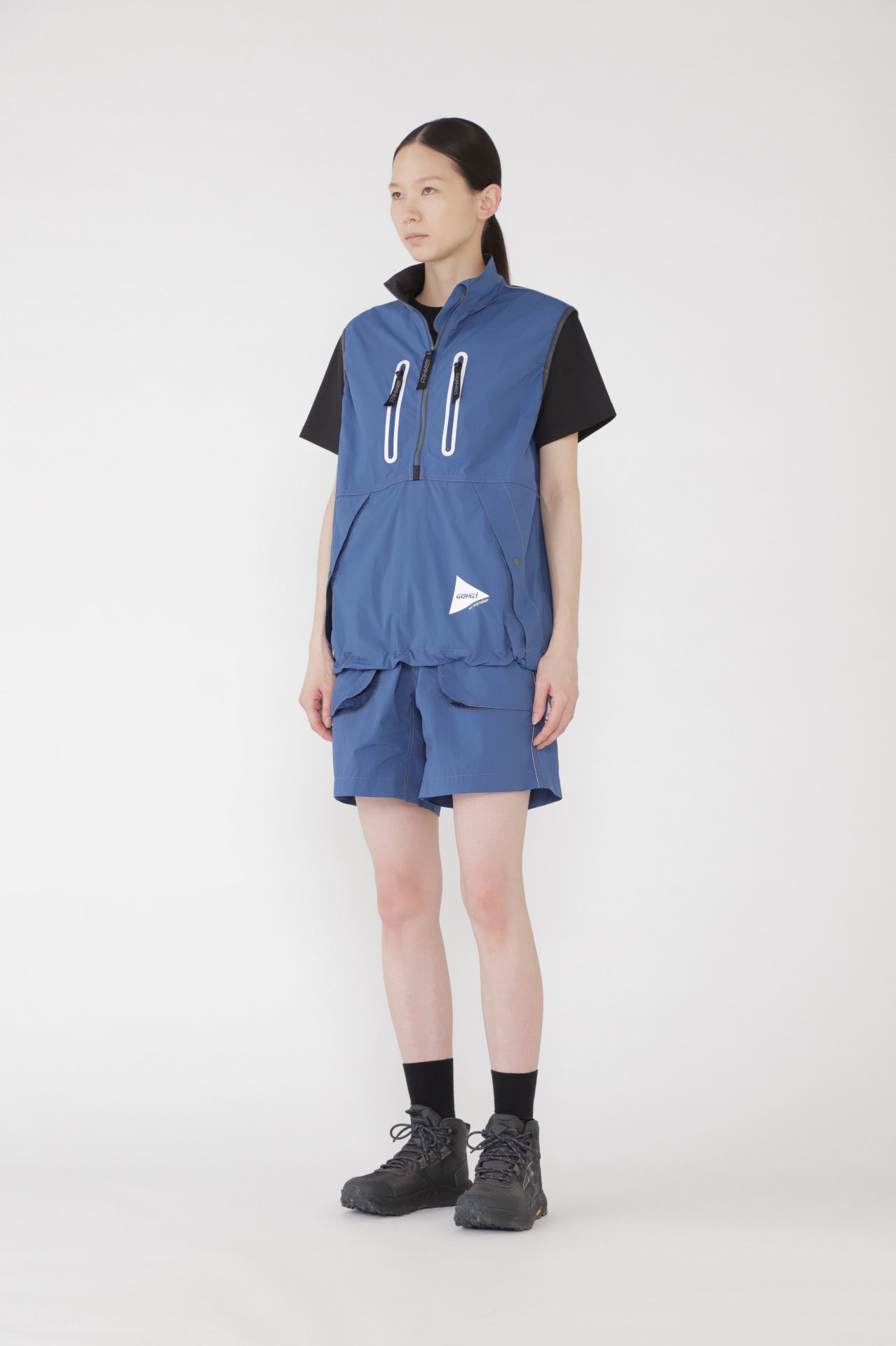 【and wander】GRAMICCI × and wander brushed nylon vest(5745121507)