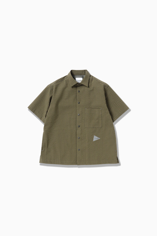 【and wander】 dry soft seersucker SS shirt (5745183081)