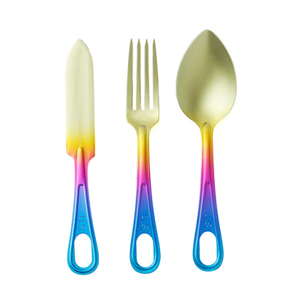 【BALLISTICS】U.S. TITANIUM CUTLERY SET (BLA-2404)