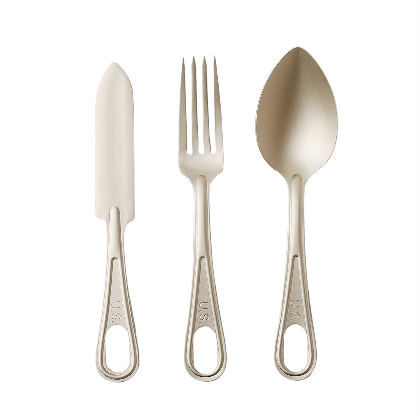 【BALLISTICS】U.S. TITANIUM CUTLERY SET (BLA-2404)