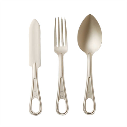 【BALLISTICS】U.S. TITANIUM CUTLERY SET (BLA-2404)