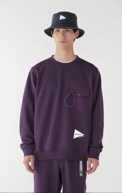 【and wander】GRAMICCI × and wander POCKET SWEAT SHIRT