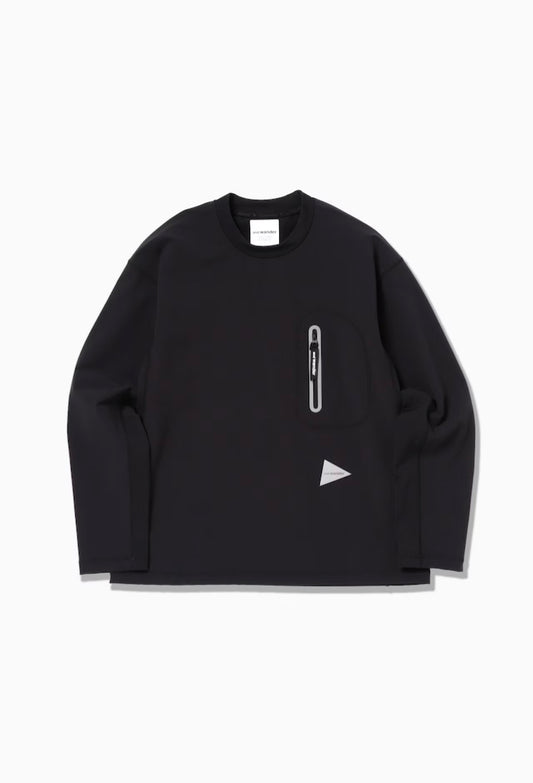 【and wander】hybrid warm pocket LS T