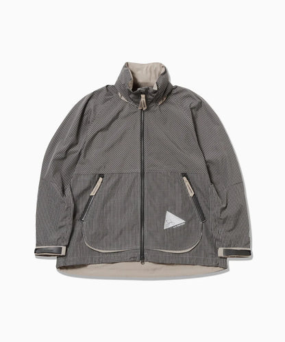 【and wander】Brompton × reflective rip hoodie