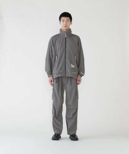 【and wander】Brompton × reflective rip hoodie