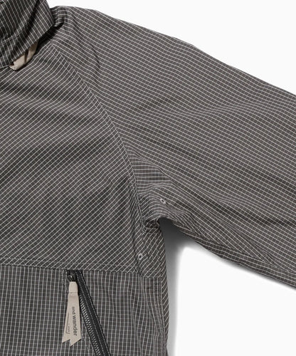 【and wander】Brompton × reflective rip hoodie